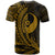 Yap State Polo Shirt Gold Custom Wings Style - Polynesian Pride