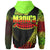 American Samoa Zip Hoodie Manua Olosega Polynesian Reggae Patterns Sport Style - Polynesian Pride