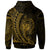 Samoa Zip Hoodie Gold Wings Style - Polynesian Pride