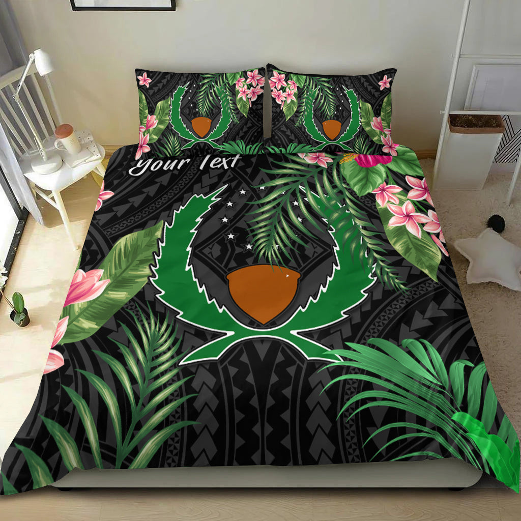 (Custom Personalised) Pohnpei Micronesia Bedding Set Tropical Flowers LT13 - Polynesian Pride