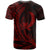 Yap State T Shirt Red Custom Wings Style - Polynesian Pride