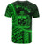 Samoa T Shirt Aiga i le Tai Polynesian Green Patterns - Polynesian Pride