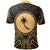 Chuuk State Polo Shirt Truk Seal Gold Tribal Patterns - Polynesian Pride