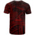 American Samoa T Shirt Aoloau Polynesian Red Patterns - Polynesian Pride