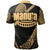 American Samoa Polo Shirt Manua Tau Polynesian Gold Patterns Sport Style - Polynesian Pride