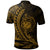 Samoa Polo Shirt Custom Gold Wings Style - Polynesian Pride