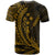 Kosrae State T Shirt Gold Custom Wings Style - Polynesian Pride