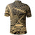 American Samoa Polo Shirt Fagasa Polynesian Gold Patterns - Polynesian Pride