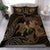 Hawaii Couple Turtle Kanaka Hibiscus Valentine Bedding Set - Eras Style - AH Gold - Polynesian Pride