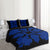 Hawaiian Royal Pattern Quilt Bed Set - Black And Blue - C1 Style - AH - Polynesian Pride