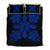 Hawaiian Royal Pattern Quilt Bed Set - Black And Blue - K1 Style - AH Blue - Polynesian Pride