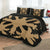 Hawaiian Royal Pattern Quilt Bed Set - Black And Gold - H1 Style - AH - Polynesian Pride