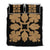 Hawaiian Royal Pattern Quilt Bed Set - Black And Gold - C1 Style - AH Gold - Polynesian Pride