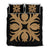 Hawaiian Royal Pattern Quilt Bed Set - Black And Gold - I1 Style - AH Gold - Polynesian Pride