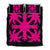 Hawaiian Royal Pattern Quilt Bed Set - Black And Pink - H1 Style - AH Art - Polynesian Pride