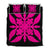 Hawaiian Royal Pattern Quilt Bed Set - Black And Pink - G1 Style - AH Art - Polynesian Pride