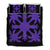 Hawaiian Royal Pattern Quilt Bed Set - Black And Purple - H1 Style - AH Art - Polynesian Pride