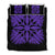 Hawaiian Royal Pattern Quilt Bed Set - Black And Purple - A3 Style Art - Polynesian Pride