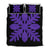 Hawaiian Royal Pattern Quilt Bed Set - Black And Purple - D1 Style - AH Art - Polynesian Pride