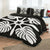 Hawaiian Royal Pattern Quilt Bed Set - Black And White - I3 Style - AH - Polynesian Pride