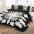 Hawaiian Royal Pattern Quilt Bed Set - Black And White - G2 Style - AH - Polynesian Pride