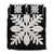 Hawaiian Royal Pattern Quilt Bed Set - Black And White - D1 Style - AH White - Polynesian Pride