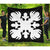 Hawaii Royal Pattern Premium Quilt - Black And White - O2 Style - AH White - Polynesian Pride