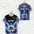 Custom Manu Samoa Rugby T Shirt Creative Style Blue, Custom Text and Number Unisex Blue - Polynesian Pride