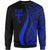 Fiji Sweatshirt - Blue Polynesian Tentacle Tribal Pattern Unisex Blue - Polynesian Pride