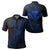 Hawaii King Polynesian Polo Shirt Durk Style Blue Unisex Black - Polynesian Pride