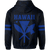 Polynesian King Kanaka Map Seal of Hawaii Hoodie Blue - Polynesian Pride