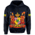 Polynesian Kanaka Maoli Royal Coat of Arms Hawaii Hoodie Blue - Polynesian Pride