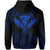 Hawaii King Polynesian Hoodie (Zip up) Durk Style Blue - Polynesian Pride