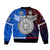 (Custom Personalised) American Samoa And Western Samoa Bomber Jacket Together LT8 - Polynesian Pride