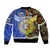 (Custom Personalised) Samoa And Australia Aboriginal Bomber Jacket Together LT8 - Polynesian Pride