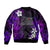 (Custom Personalised) Polynesian Fathers Day Bomber Jacket I Love You In Every Universe - Purple LT8 - Polynesian Pride