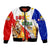 (Custom Personalised) Philippines Bomber Jacket BBM AND SARA Tiger - Eagles LT6 Blue - Polynesian Pride