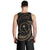 Chuuk Micronesia Custom Personalised Men's Tank Top - Gold Tribal Wave - Polynesian Pride