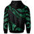 Hawaii Polynesian Custom Hoodie Zip up Polynesian Tattoo Green Version - Polynesian Pride