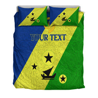 (Custom Personalised) Vanuatu Malampa Province Bedding Set - Flag Style - LT12 - Polynesian Pride