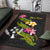 Kosrae Polynesian Custom Personalised Area Rug - Plumeria Tribal - Polynesian Pride