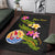 Tahiti Polynesian Custom Personalised Area Rug - Plumeria Tribal - Polynesian Pride