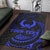 Pohnpei Polynesian Custom Personalised Area Rug - Blue Tribal Wave - Polynesian Pride