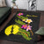 New Caledonia Polynesian Custom Personalised Area Rug - Plumeria Tribal - Polynesian Pride