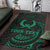 Pohnpei Polynesian Custom Personalised Area Rug - Green Tribal Wave - Polynesian Pride