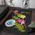 Federated States Of Micronesia Polynesian Custom Personalised Area Rug - Plumeria Tribal - Polynesian Pride