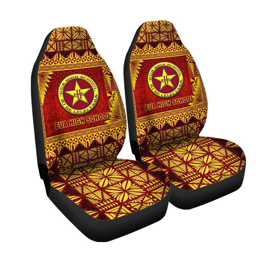 Tonga Eua High School Car Seat Covers Simplified Version LT8 One Size Maroon - Polynesian Pride