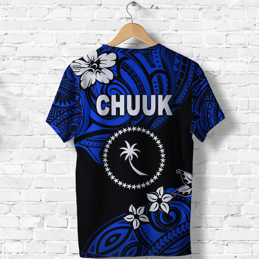 FSM Chuuk T Shirt Unique Vibes Blue LT8 - Polynesian Pride