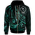 Chuuk Zip Hoodie The Flow of The Ocean Unisex Green - Polynesian Pride