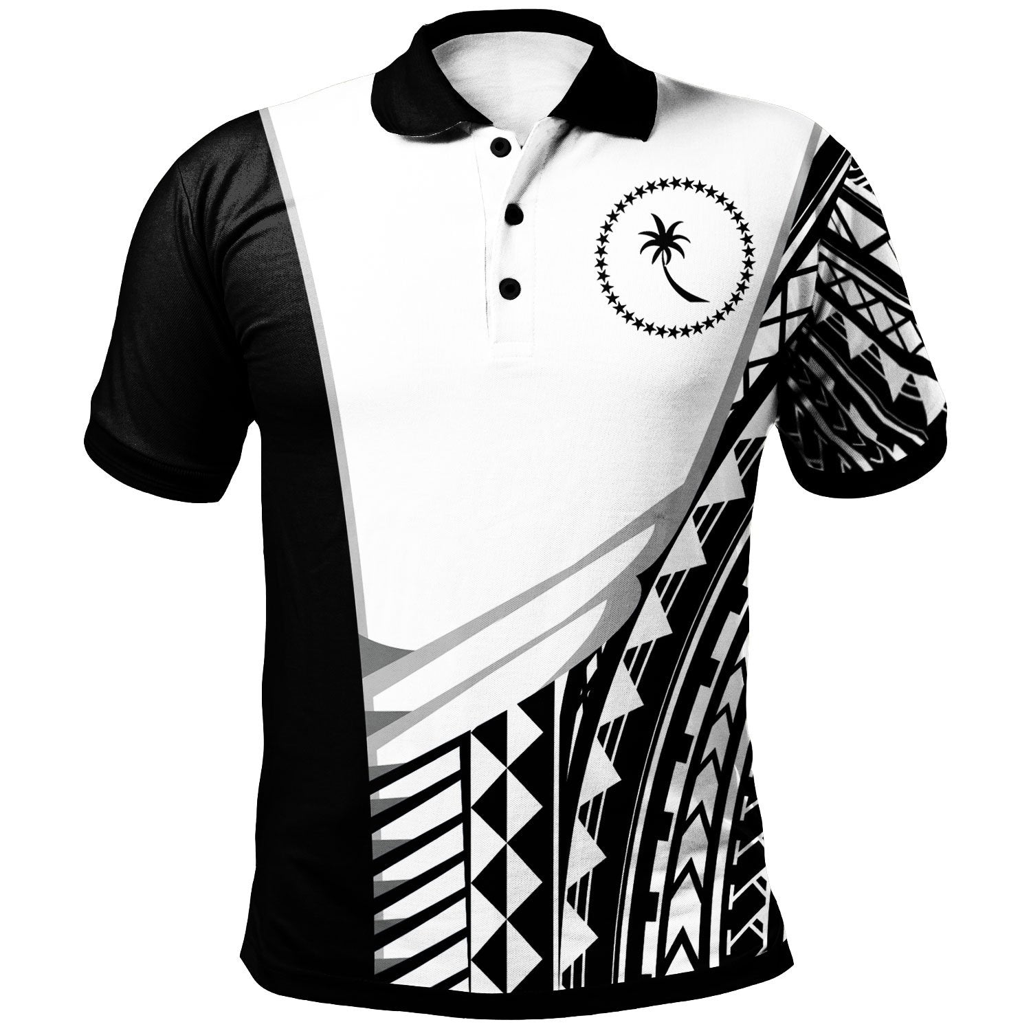 Chuuk Custom Polo Shirt Athletes Style Unisex White - Polynesian Pride